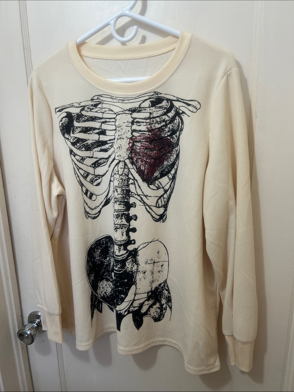 Anatomy waffle long sleeve top